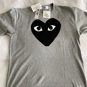 Men’s Comme Des Garçons PLAY Logo Graphic Tee - XL